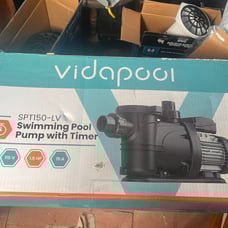 Vidapool 1.5 HP Pool Pump with timer, 7350GPH, 115V