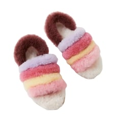 EMU Australia x Free People Mannikin Rainbow Road Sheepskin Slippers NIB Size 9