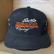 Vintage Schneider National Schmidt Racing Wool Snapback Hat Cap Rare