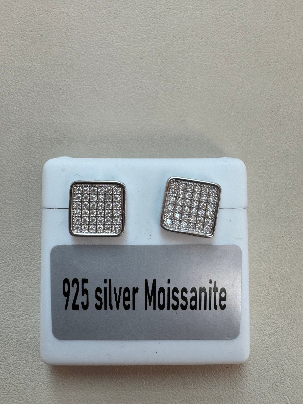 925 Sterling Silver Moissanite Earrings