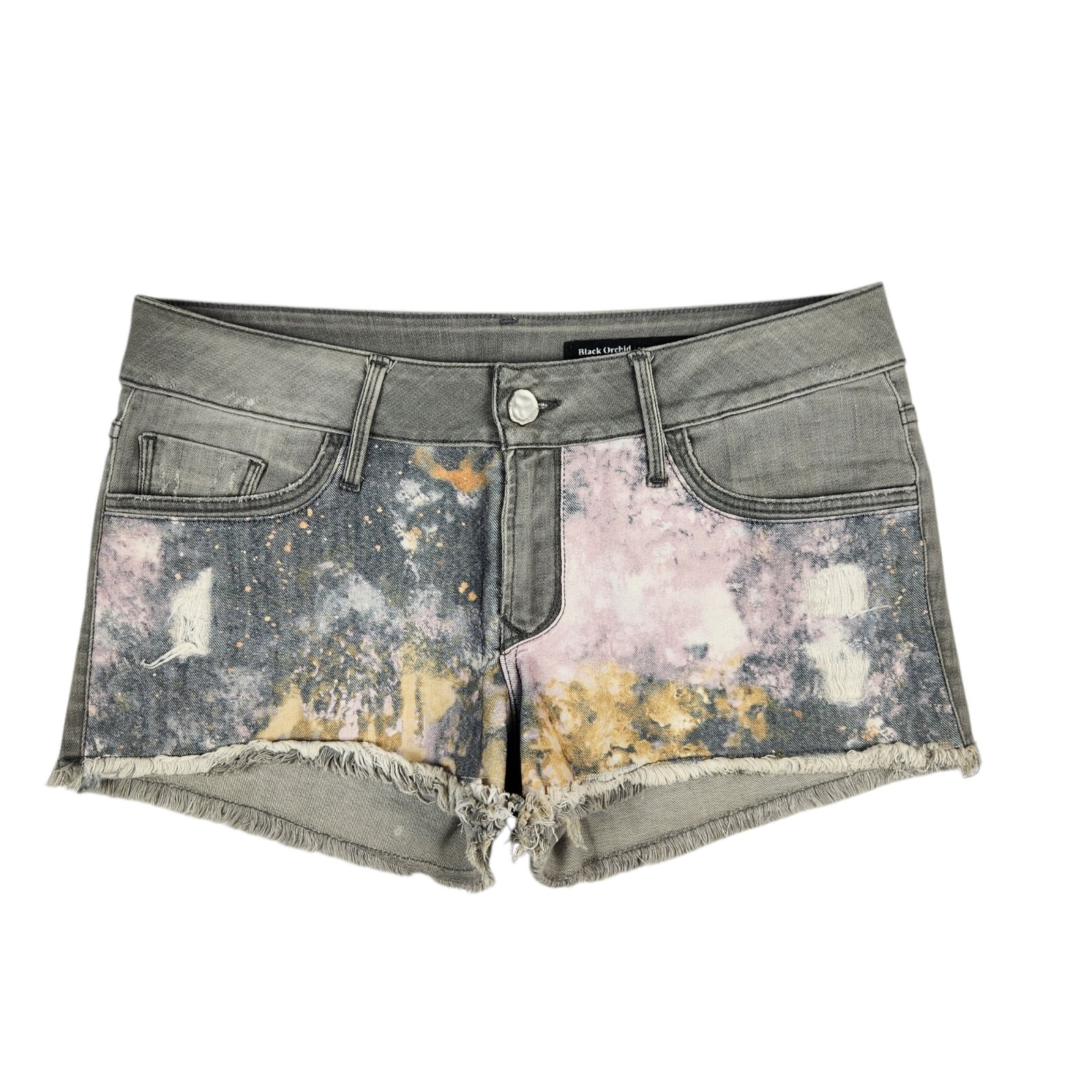 Black Orchid Shorts Womens Size 29 Cut Off Tue Dye Denim Bottoms