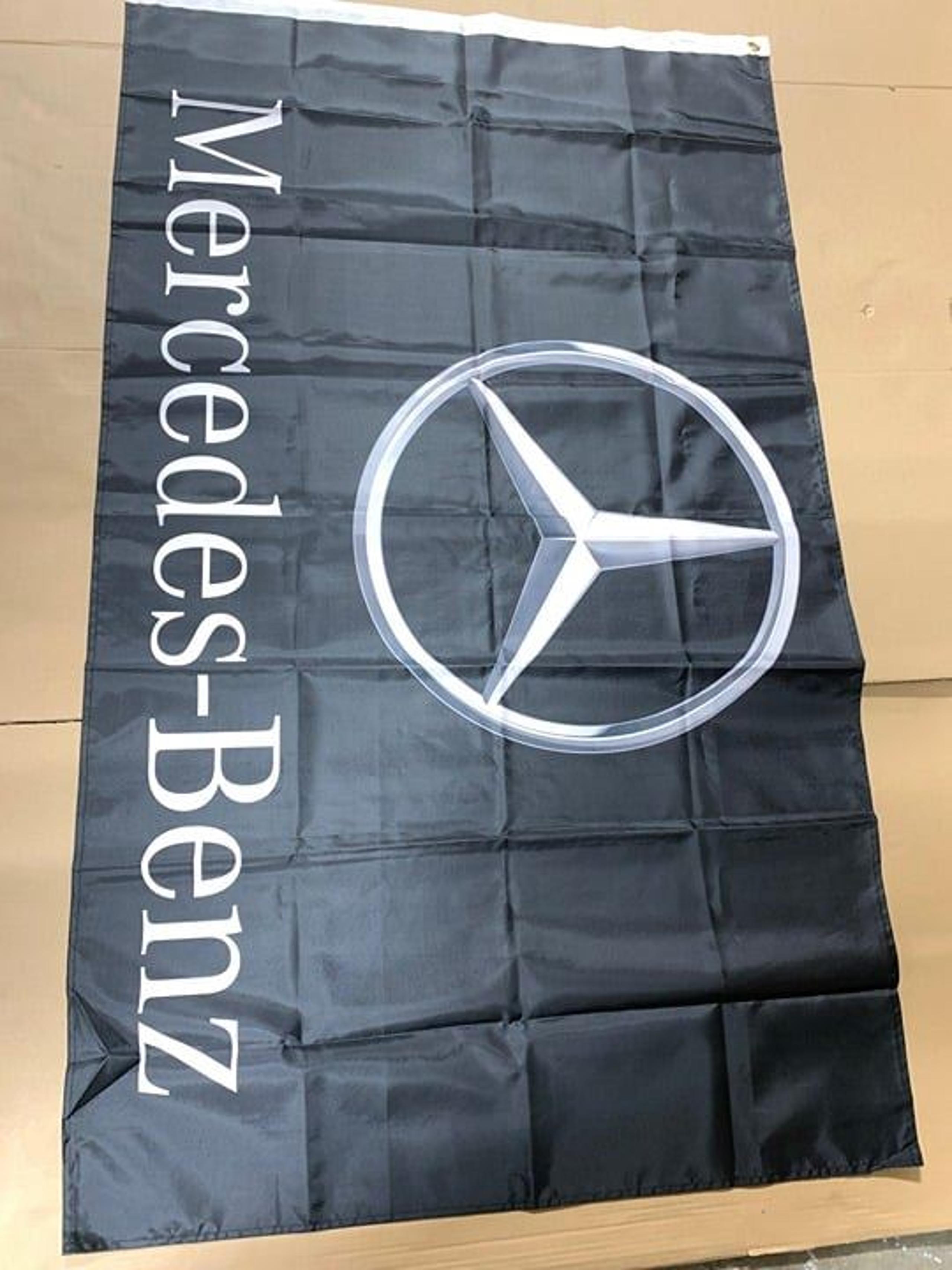 Mercedes Benz Banner Flag 3x5ft 90x150cm Poly Garage Shop Wall Decor