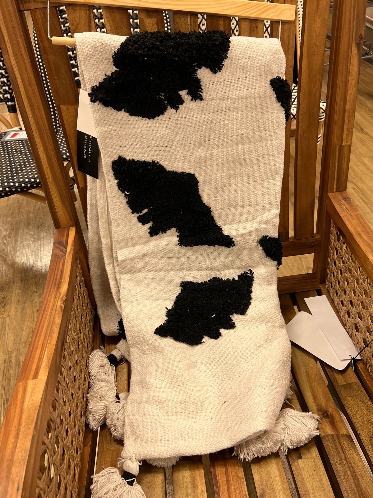 Rachel Zoe Bat Blanket Throw Halloween