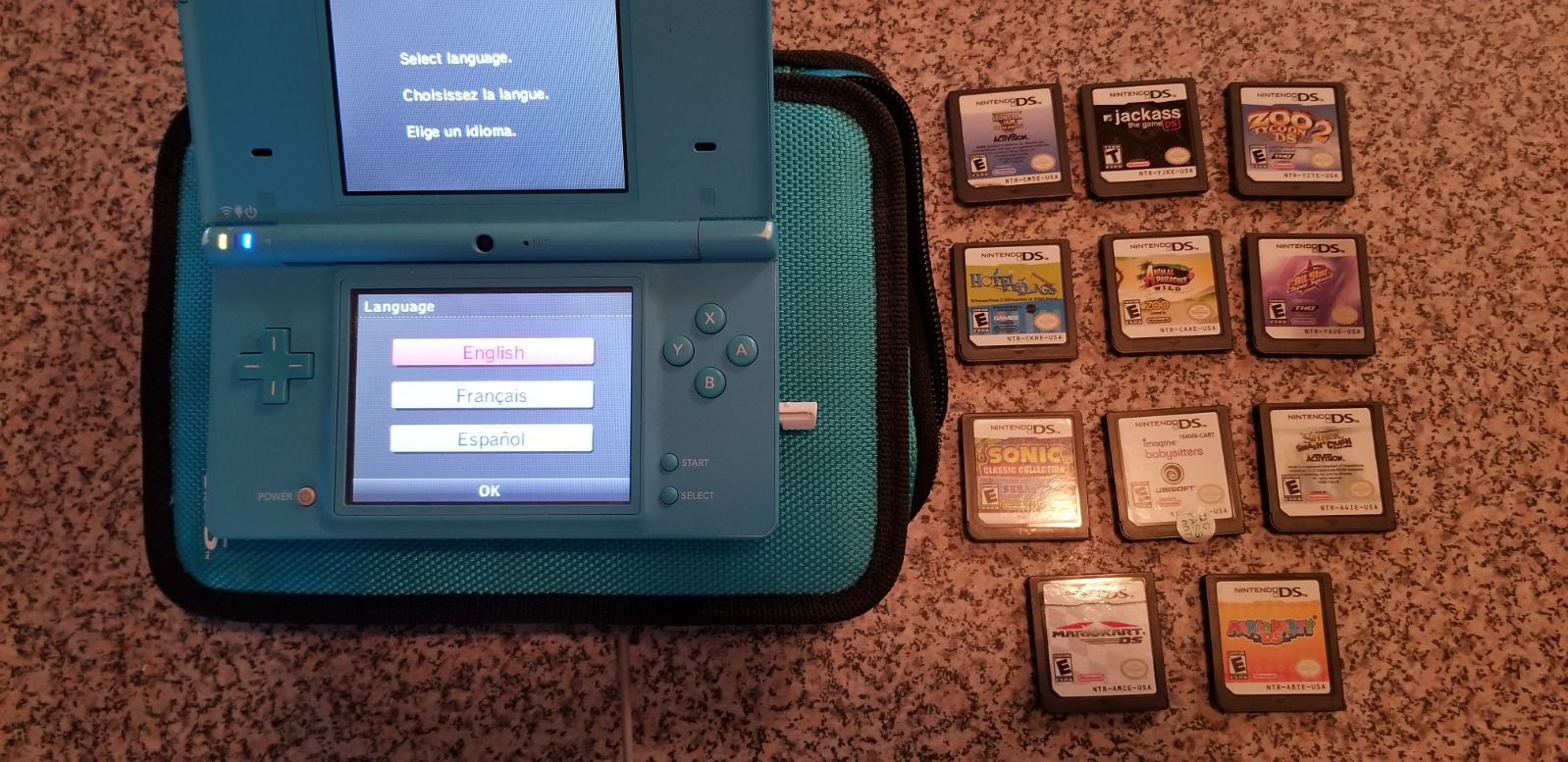 Nintendo ds + 10 games