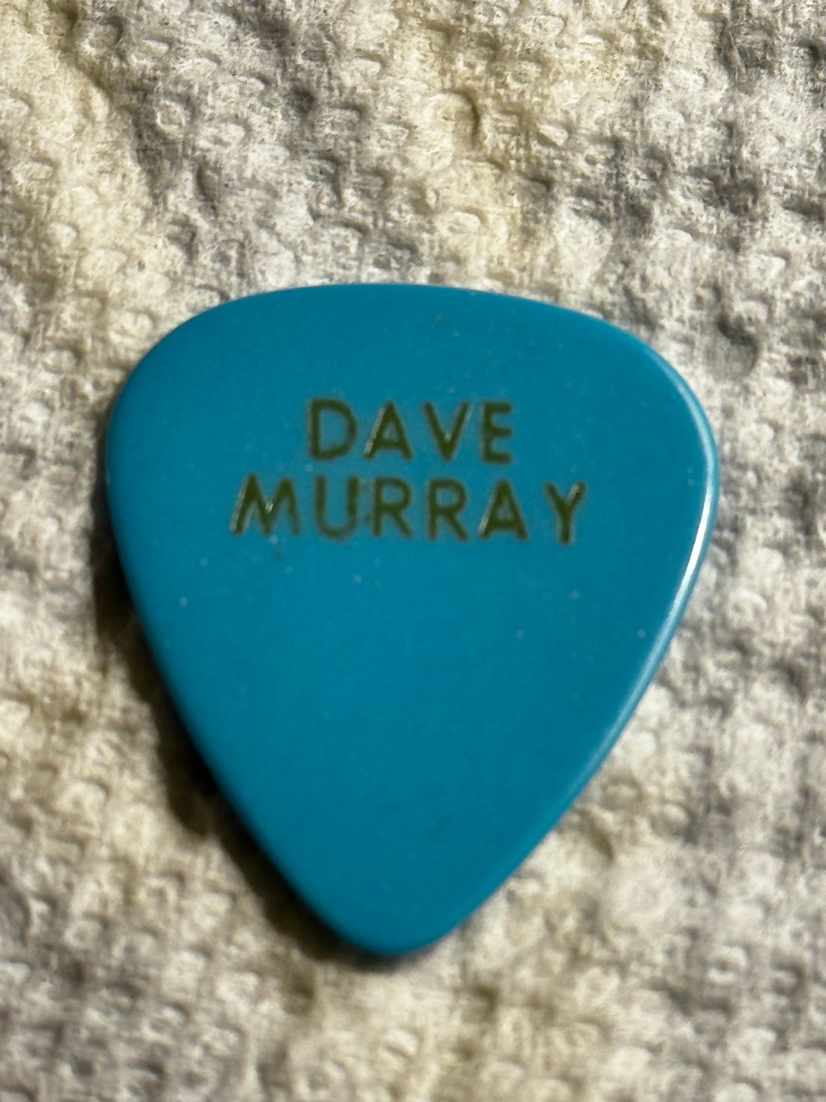 Iron Maiden Dave Murray 2010 Concert Pick RARE Somewhere In