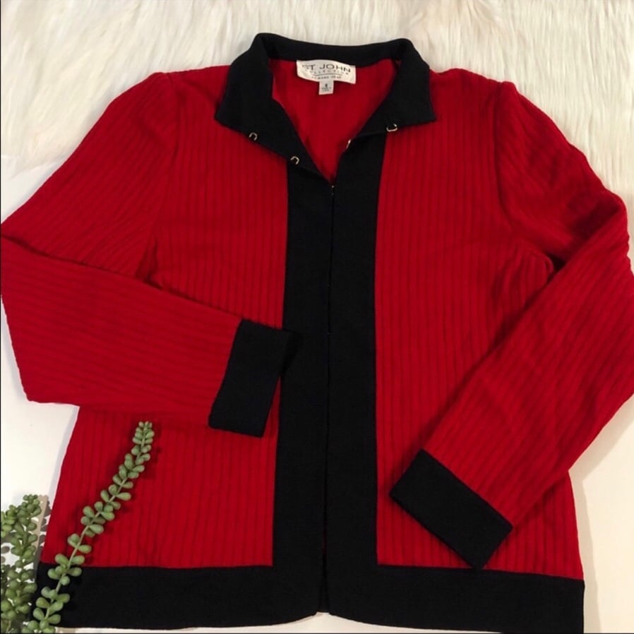 St. John Collection Button Up Cardigan | Size 8