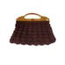 Vintage Crocheted Bag With Celluloid? Molded Handle (A6400)