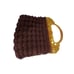 Vintage Crocheted Bag With Celluloid? Molded Handle (A6400)