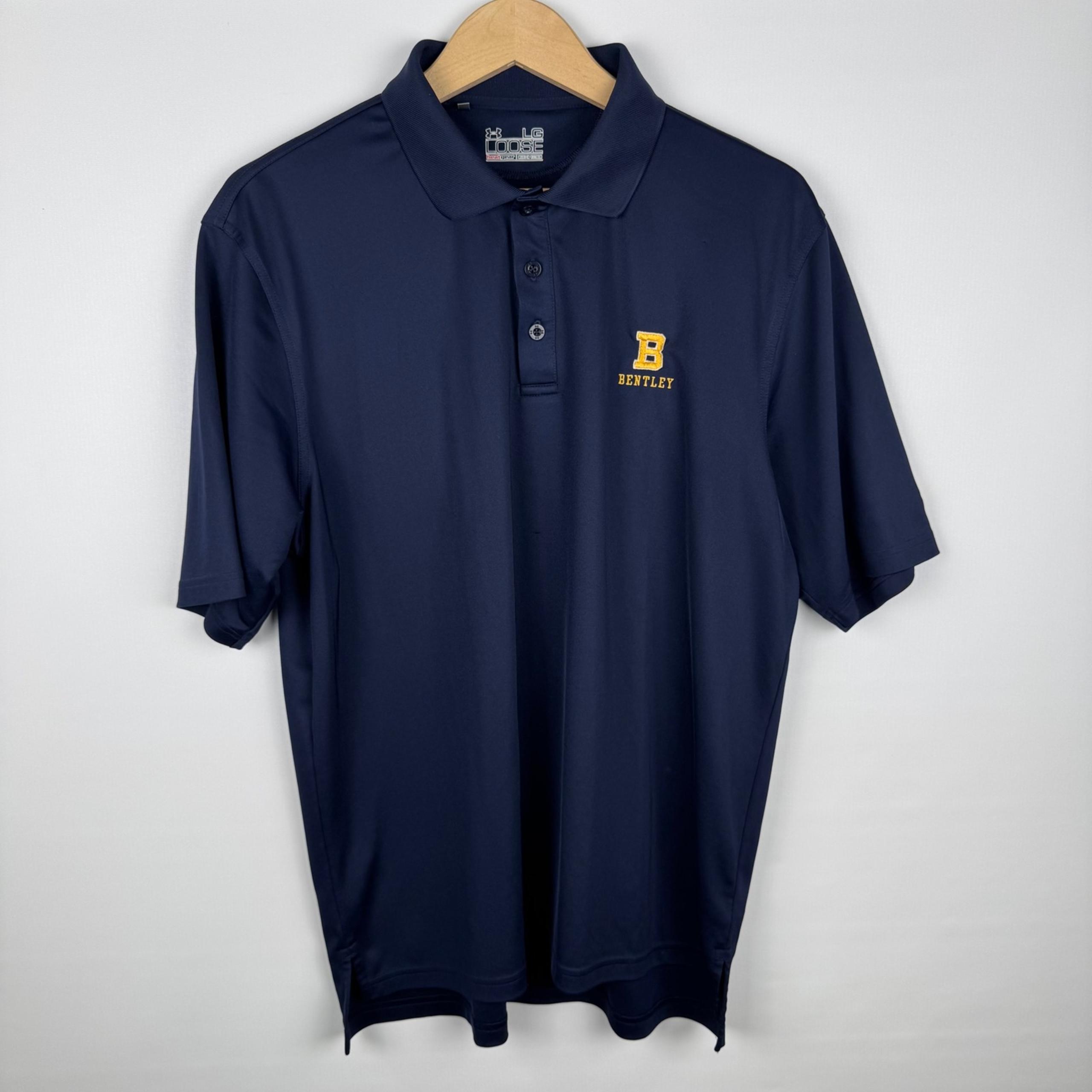 Under Armour Polo Shirt Bentley University Athletic Training Loose Fit Mens  LG