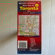 Folded Pocket Map of Toronto and Suburbs, Canada, 1997