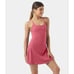 NWT Halara Everyday Cloudful Fabric Backless 2-in-1 Workout Dress Begonia Rouge