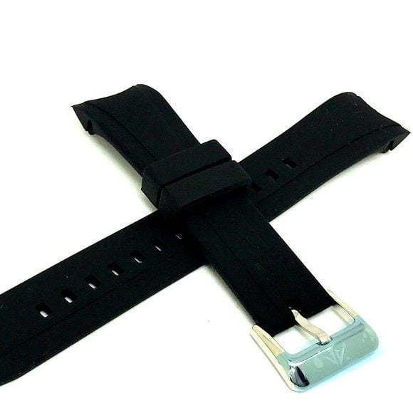 Men's Watch Band Replacement for Citizen Promaster Black Rubber Strap 23mm Lug