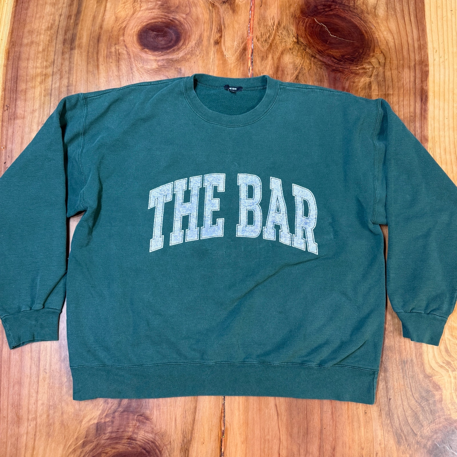 The Bar Unisex Sweatshirt XL Cotton Crewneck Spellout College II10