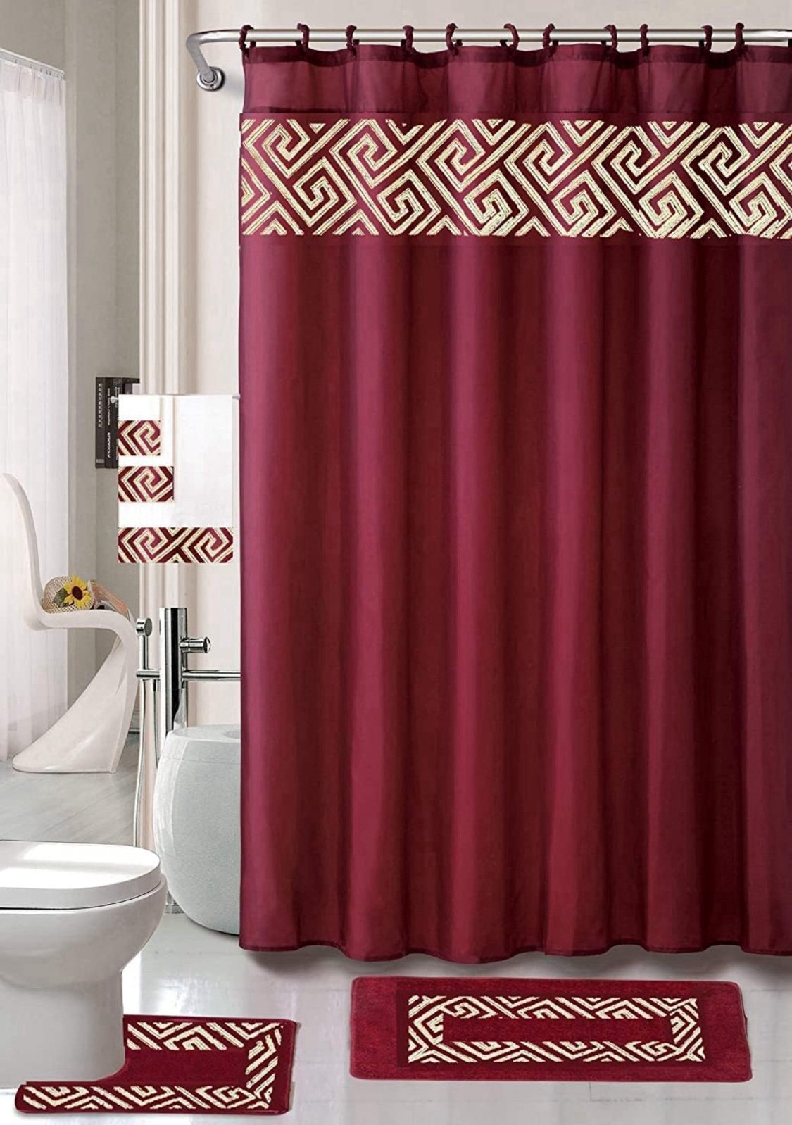 18 Piece Bathroom Mat Set
