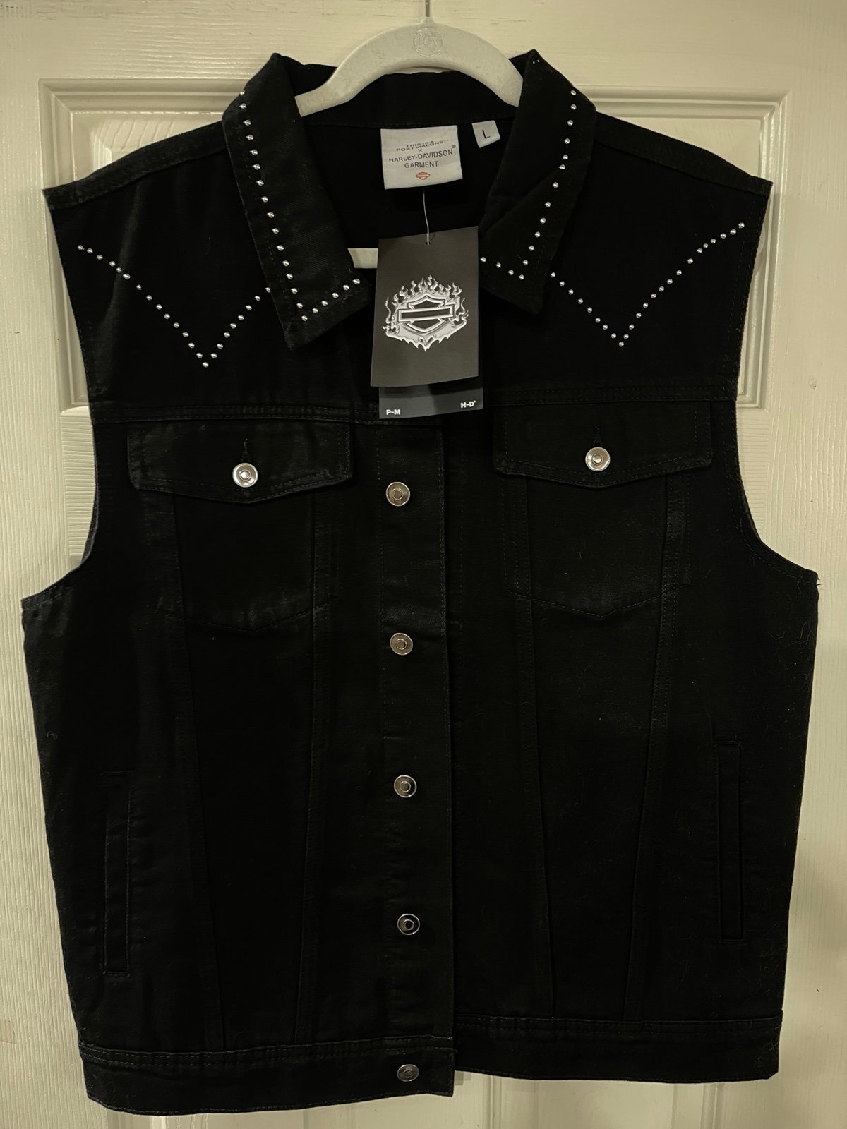 Post Malone x Harley Davidson - Denim Vest - NWT