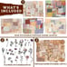 445 PCS Vintage Scrapbook Paper Journaling Scrapbooking Supplies Kit Aesthetic