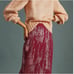 ANTHROPOLOGIE S New Rue Shimmer Sweater Midi Skirt In Plum