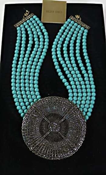 Unique Heidi Daus Belgium Disc Necklace