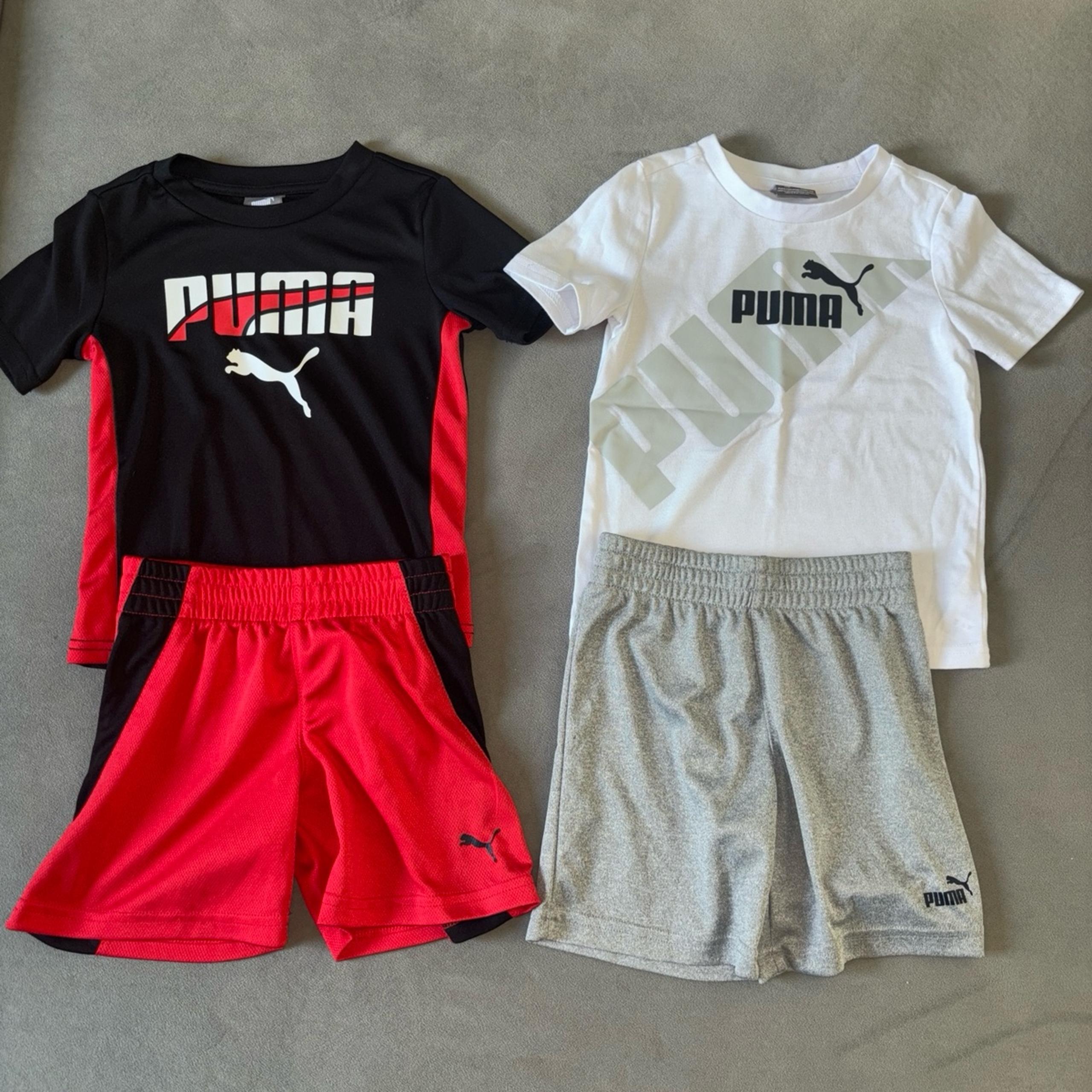 Toddler Boy Puma Athletic Set Summer Shirt and Shorts Bundle