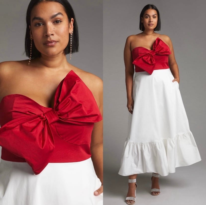 Anthropologie Hutch Bow Tie Dress
