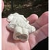 2 Beautiful White Ceramic Old World, Santa Christmas Ornaments Handmade -S53