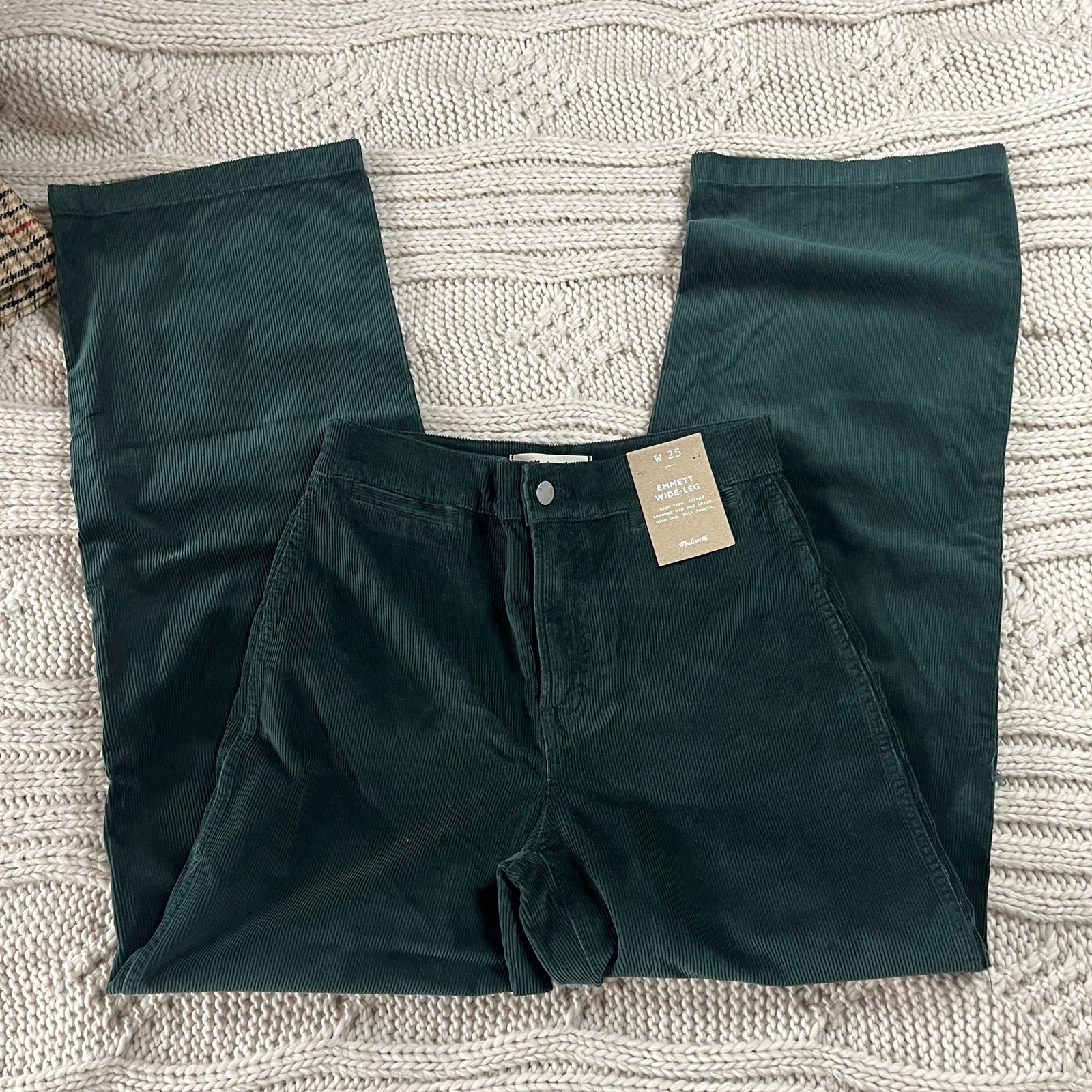 Madewell Emmett Wide Leg Corduroy Pants