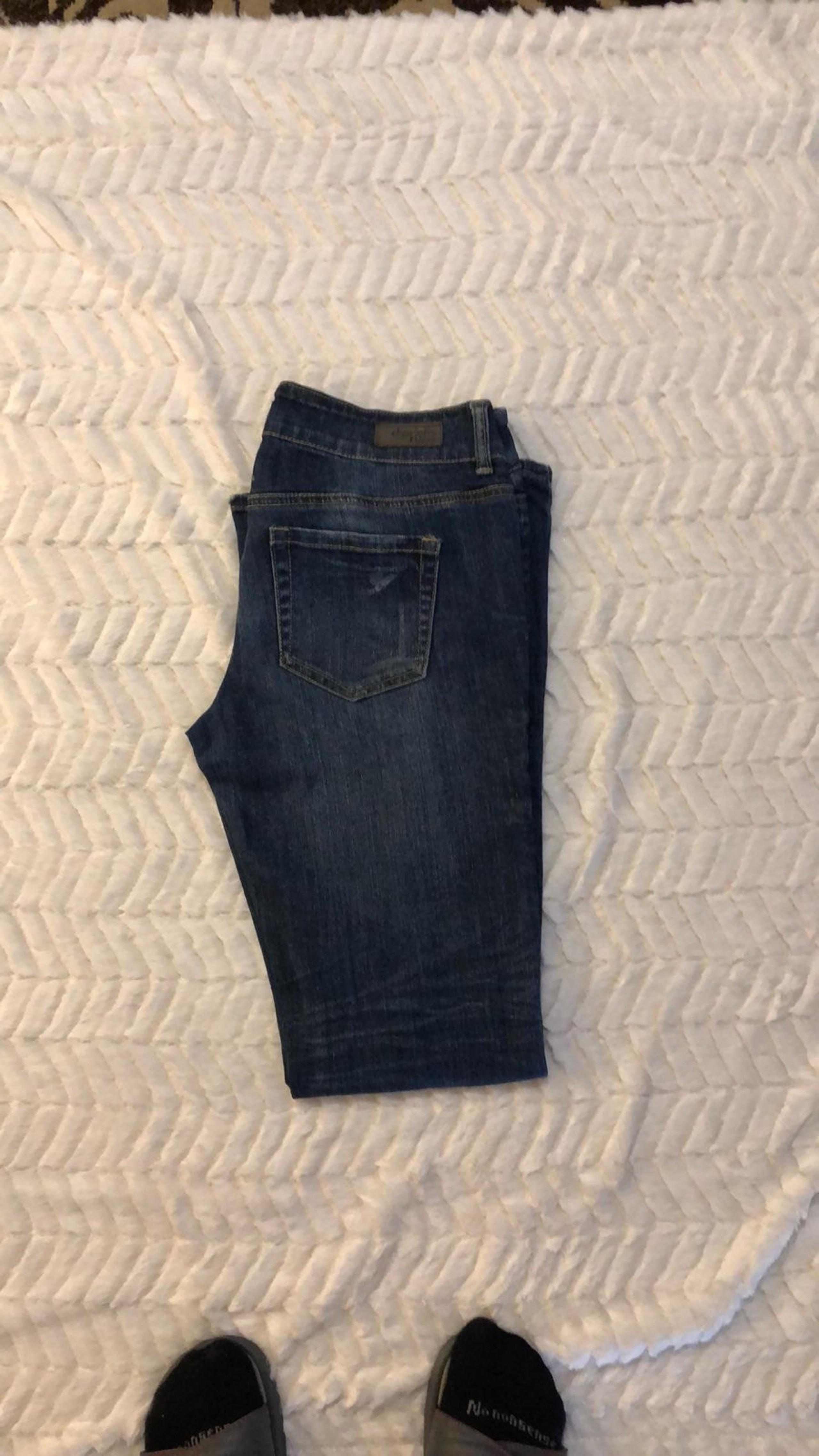 CR Distressed Flare Leg Jeans