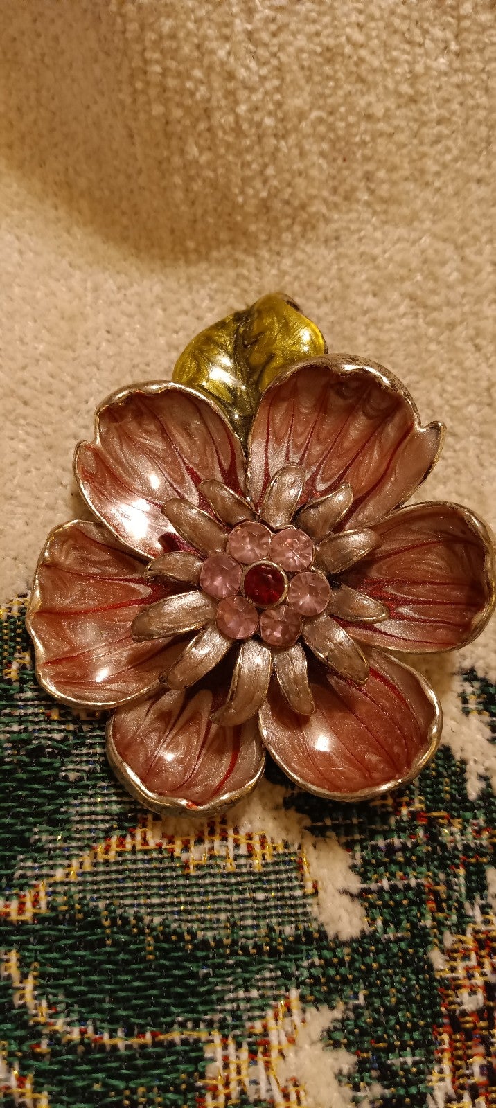 Vintage Enamel Brooch