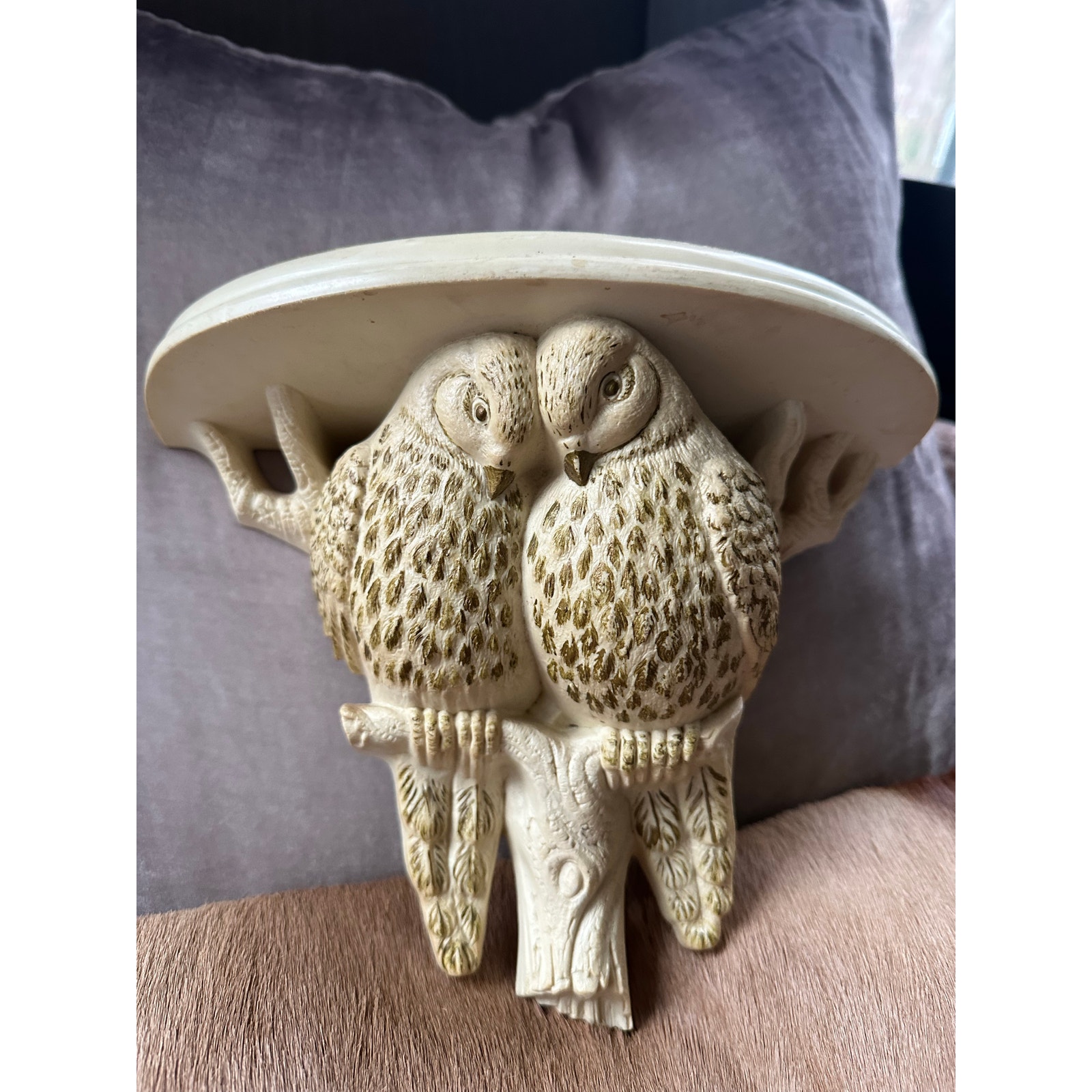 Vintage Burwood Lovebirds Wall Shelf sconce accent wall cottage birds display