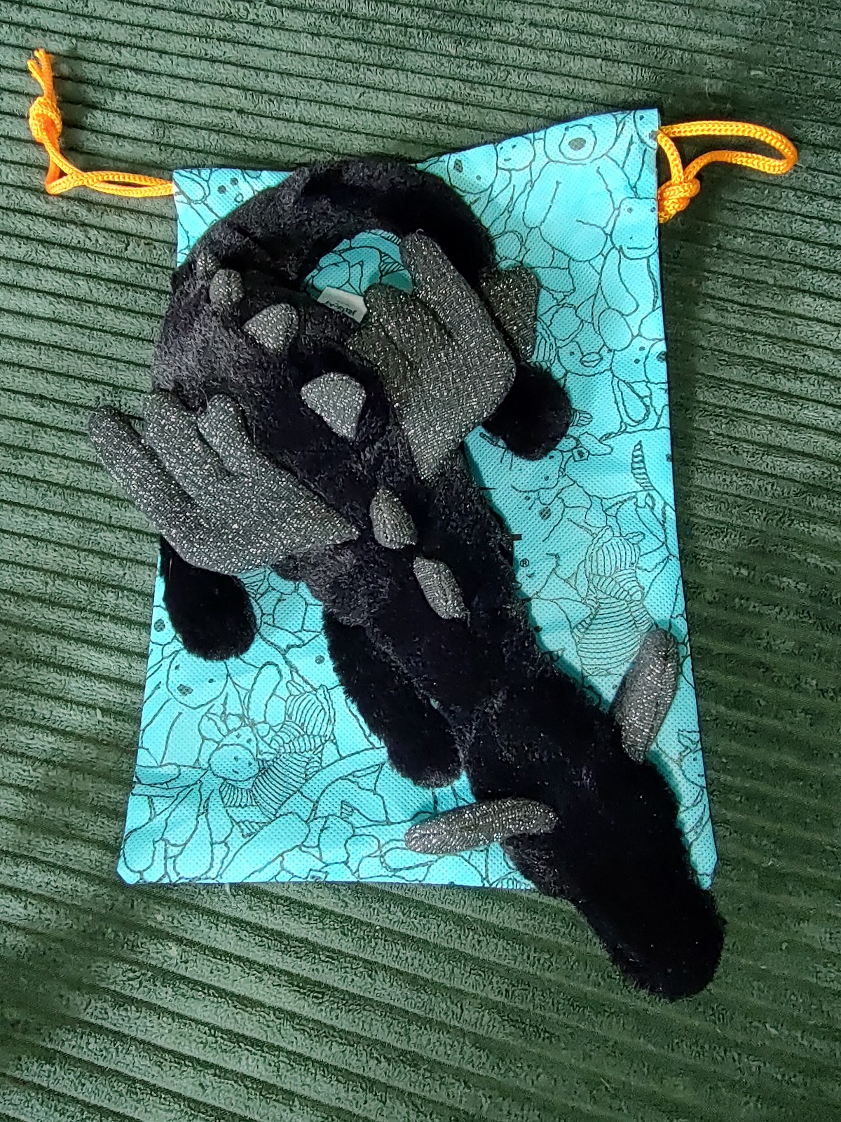 retired Jellycat Onyx Dragon little size NWOT