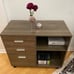 Gray Oak Mobile Lateral File Cabinet with Printer Stand: Effortless Organization