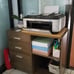 Gray Oak Mobile Lateral File Cabinet with Printer Stand: Effortless Organization