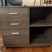 Gray Oak Mobile Lateral File Cabinet with Printer Stand: Effortless Organization