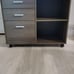 Gray Oak Mobile Lateral File Cabinet with Printer Stand: Effortless Organization