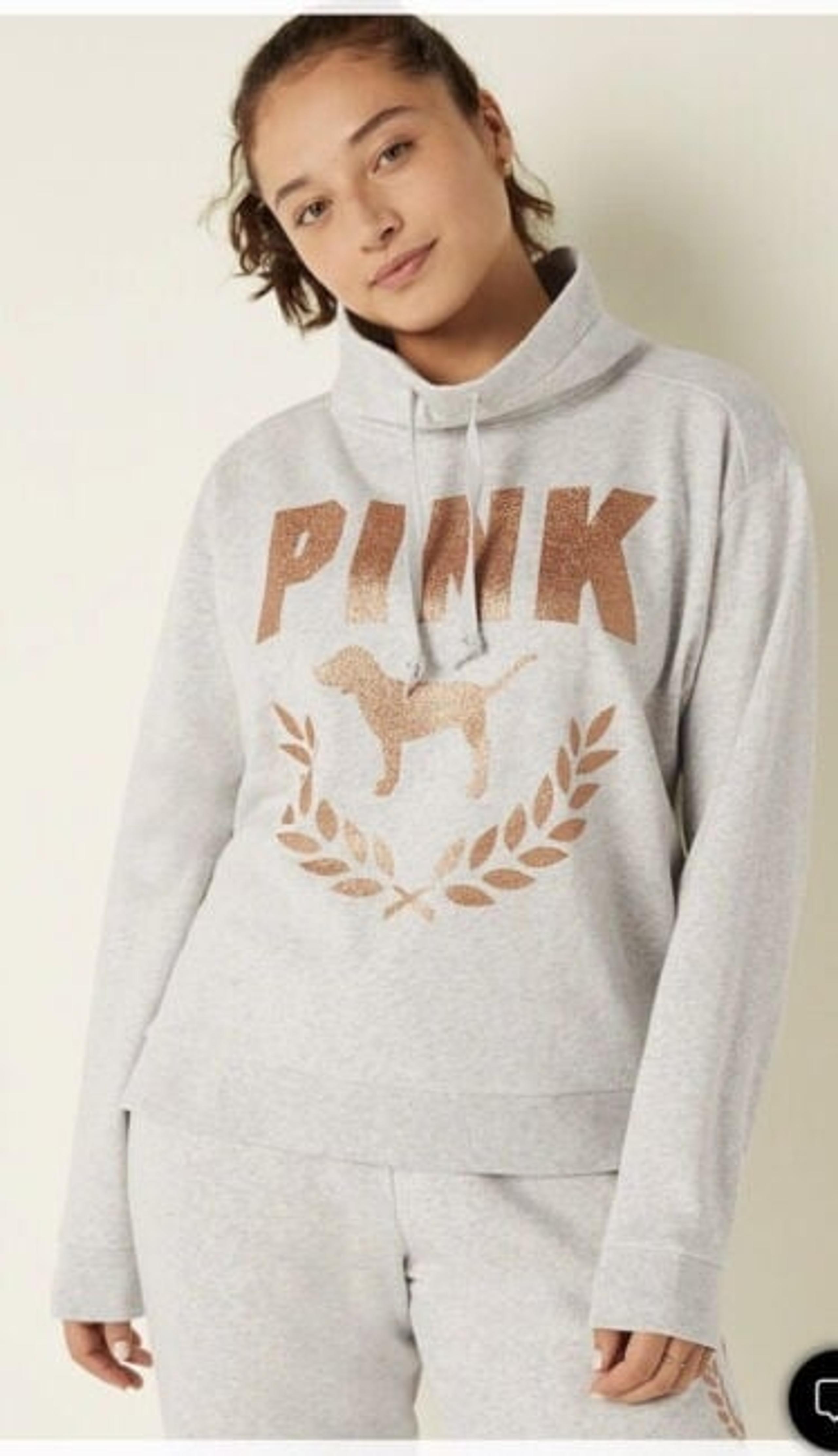 *NWT* Victoria's Secret PINK Everyday Lounge Cowl Neck Pullover Sweatshirt