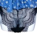 NEW Free People Forties Feels Blue Floral Print Top Bell Sleeve Bodysuit Boho S