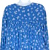 NEW Free People Forties Feels Blue Floral Print Top Bell Sleeve Bodysuit Boho S