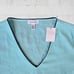 Calvin Klein Mint Green V Neck Bell Sleeve Relaxed Fit Womens Blouse Size Large