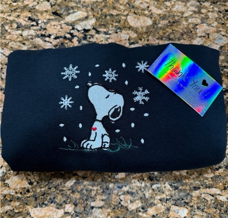 Snoopy Embroidered Sweater