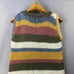 Unique Hand Knitted Pullover Womens Med Sleeveless Sweater Tops Knitwear Chunky