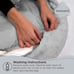 Best friends the original calming donut cat and dog bed in fur lux gray