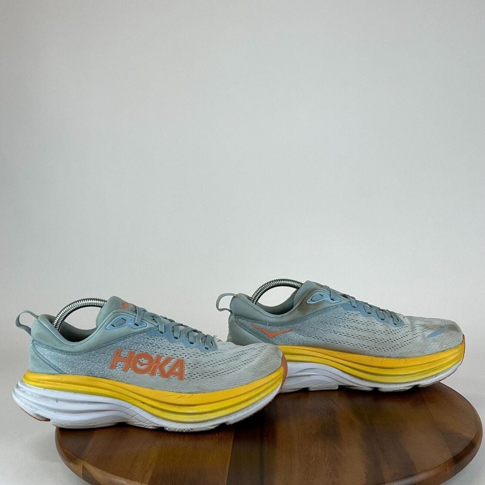 Womens Hoka One One Bondi 8 Blue Running Athletic Shoes Sneakers Size 9.5 B GUC