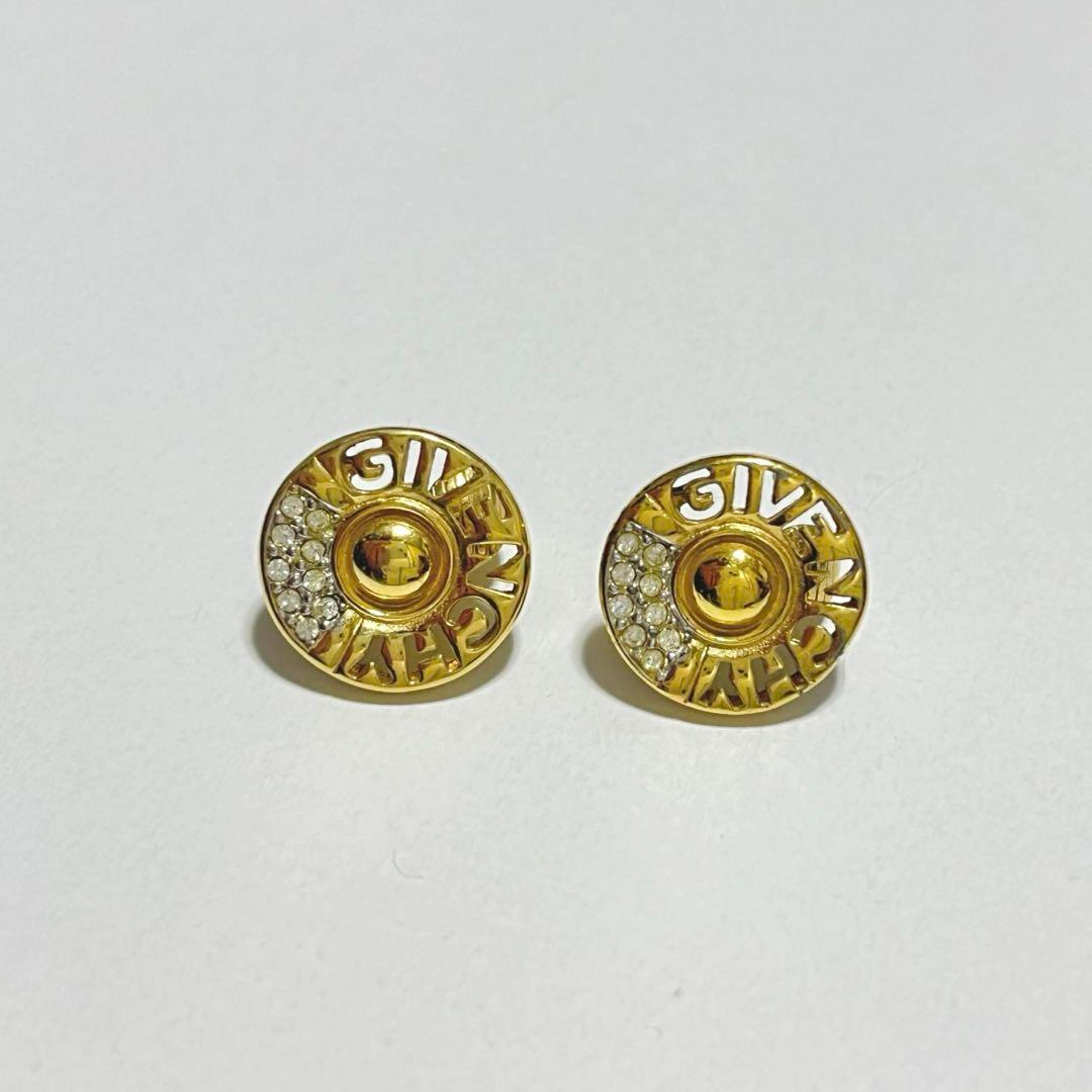 GIVENCHY Givenchy Earrings Vintage Retro Gold Logo