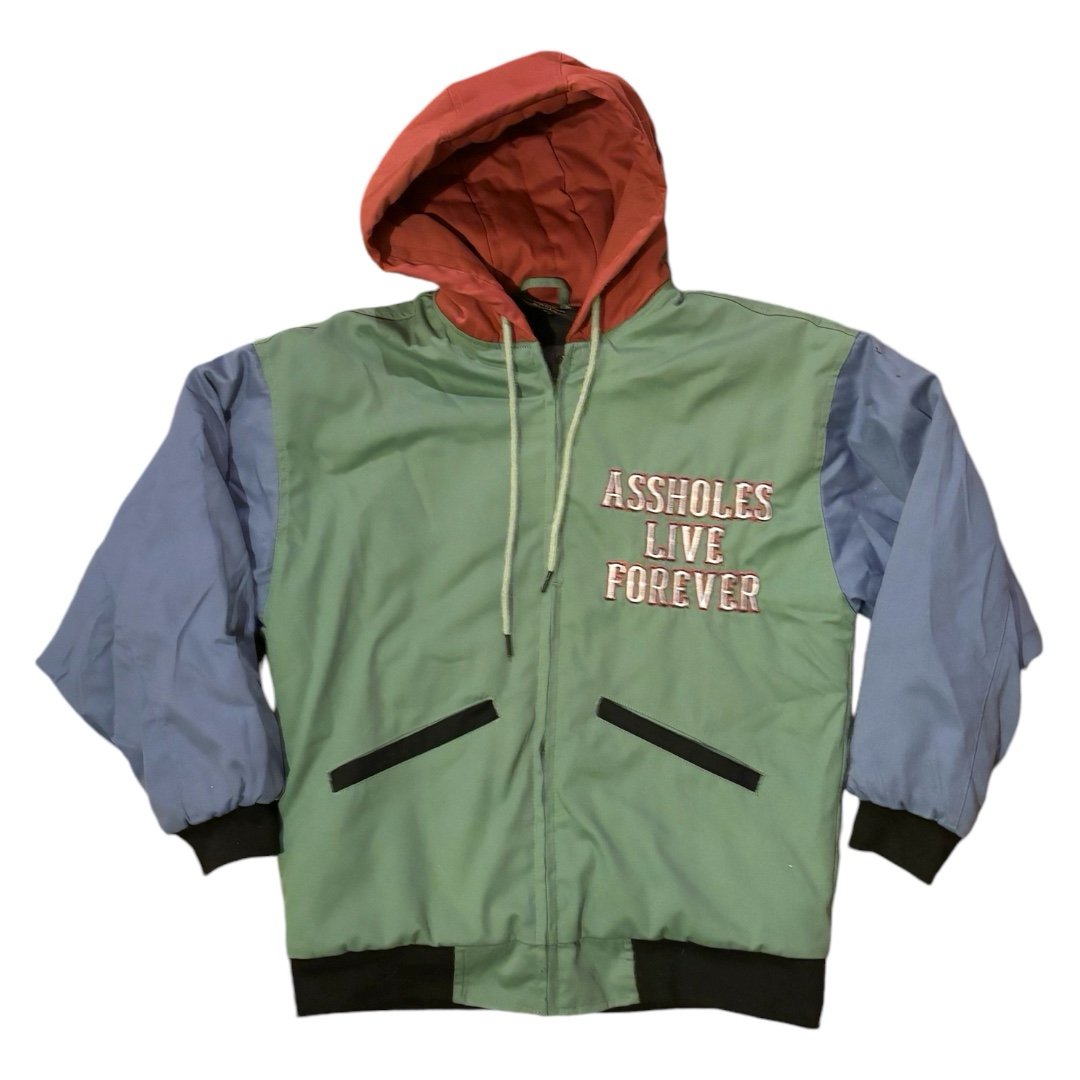 Colorblock Assholes Live Forever Winter Jacket | S