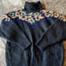 Vintage hand beaded turtle neck sweater
