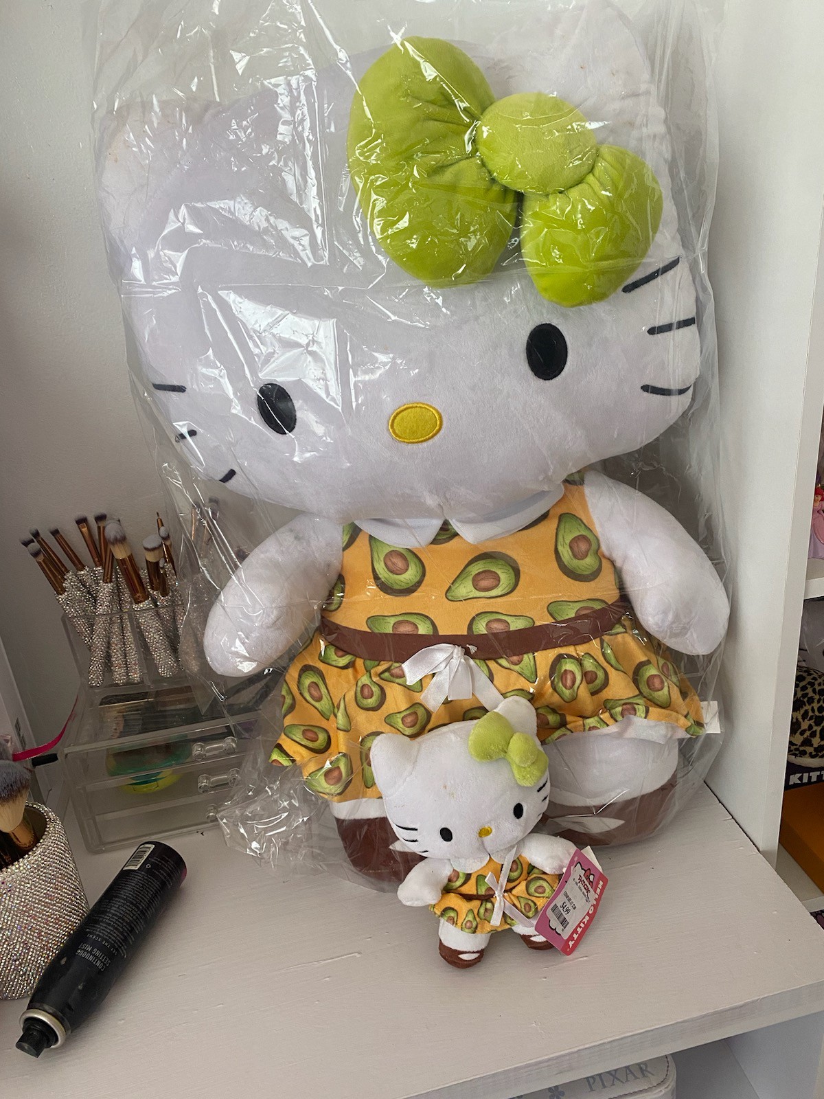 Huge Hello Kitty plush and little one