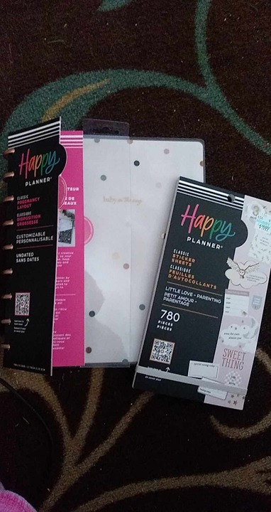 NEW Happy Planner Pregnancy Planner and Little Love Parenting Sticker Book