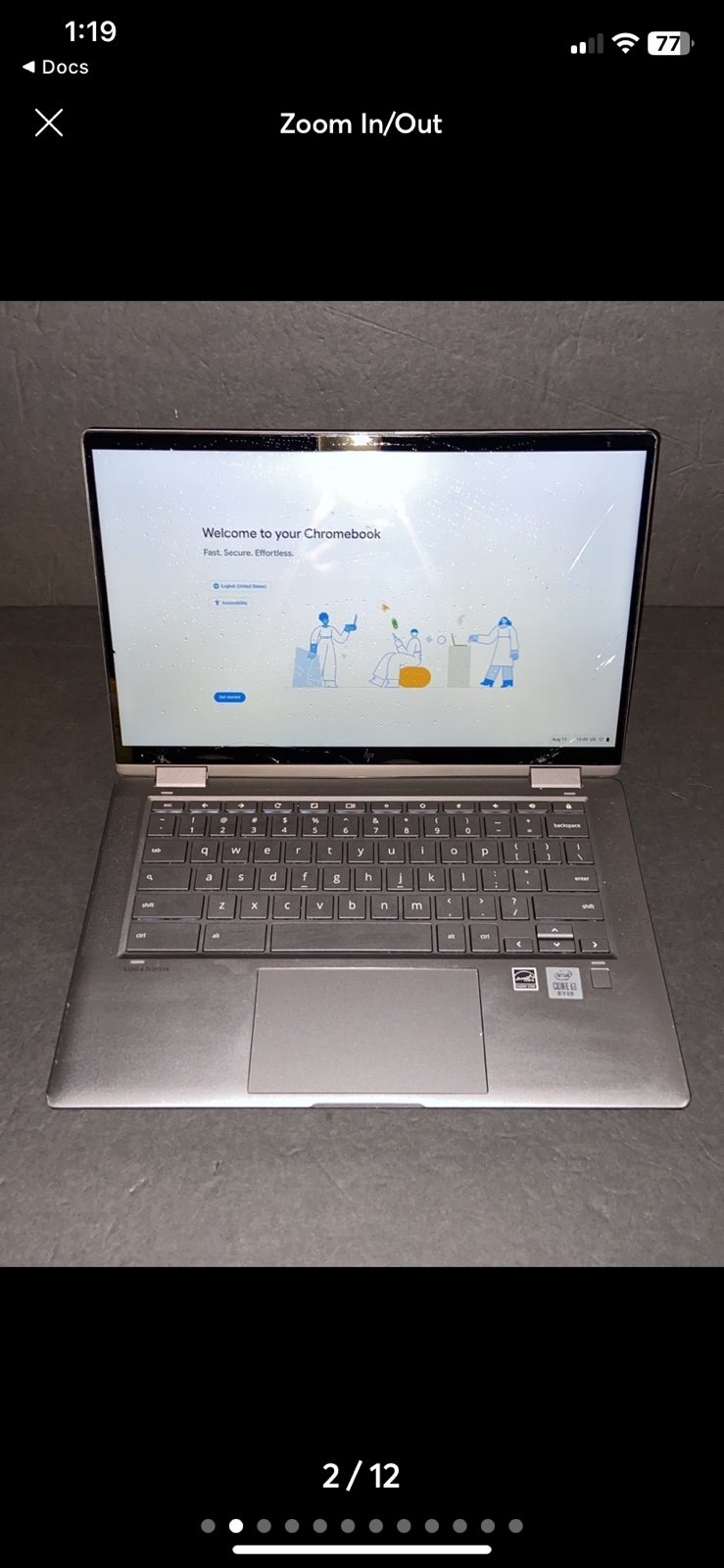 HP Chromebook X360 14 inch 64GB Intel Core i3 10th Gen 14C-CA0053DX