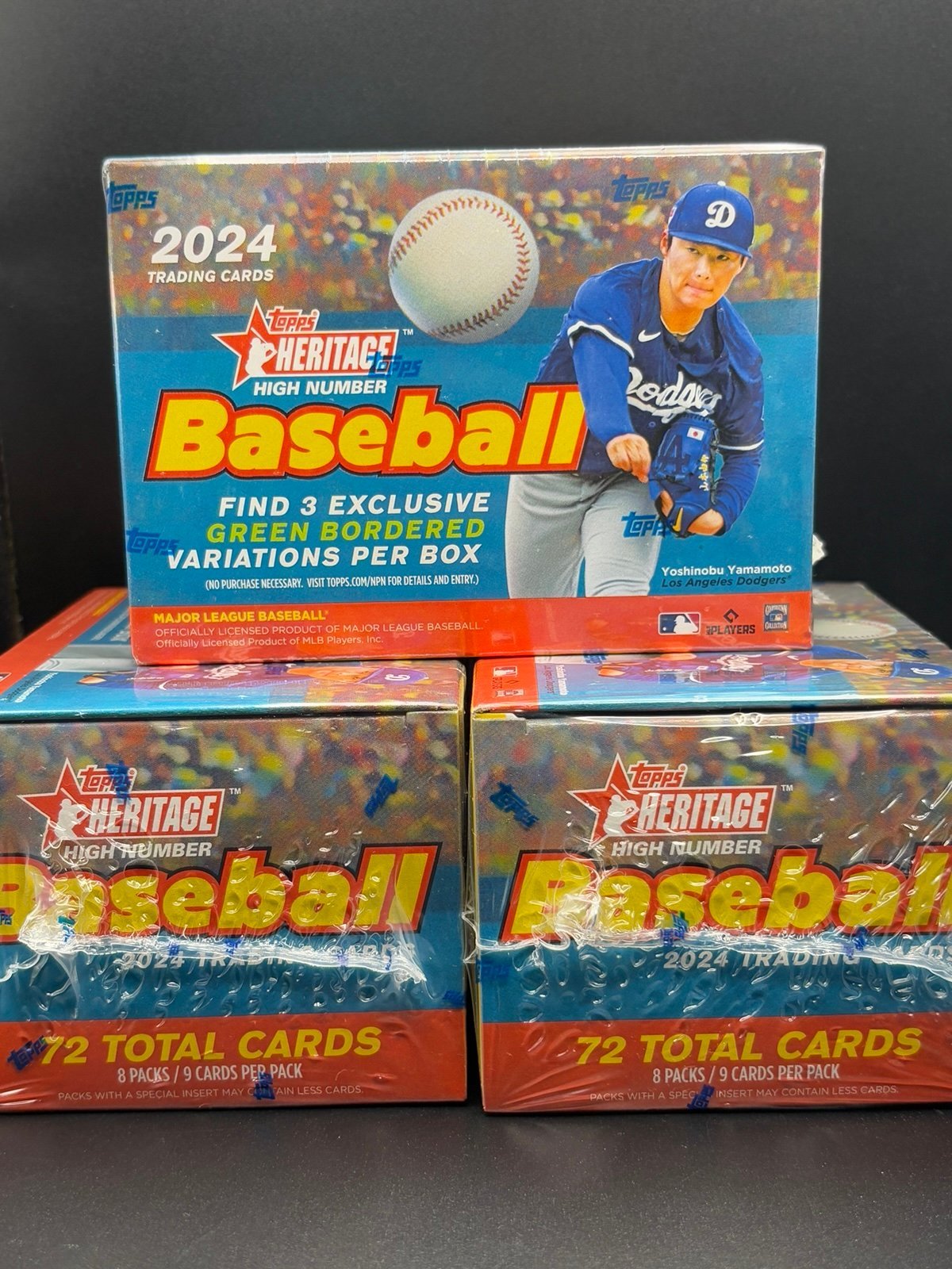 (3) 2024 Topps Heritage High Number Baseball Blaster Boxes