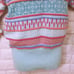 Vintage 80s Knit Sweater Haberdasher Lady-L Geometric 3-D Stripe Fair-Isle Bold